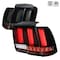 Spec-D Tuning 99-04 Ford Mustang Facelift Sequential LED Tail Light Glossy Black LT-MST99BBLED-SQ-TM - alternate 1